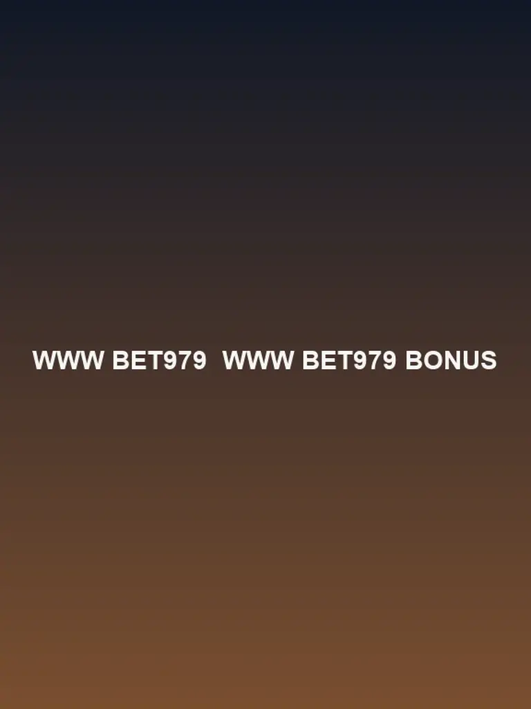 Www Bet979 bônus