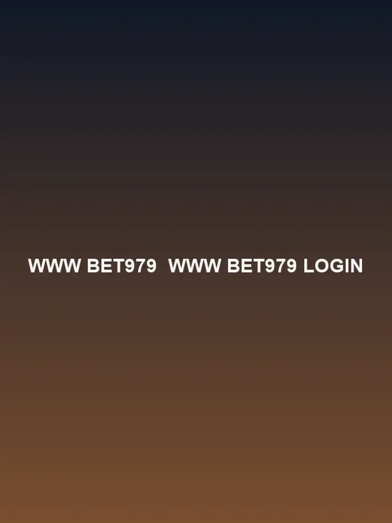 Www Bet979 login